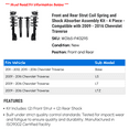 thumbnail image 2 of Front and Rear Strut Coil Spring and Shock Absorber Assembly Kit - 4 Piece - Compatible with 2009 - 2016 Chevy Traverse 2010 2011 2012 2013 2014 2015, 2 of 2