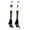 #01, variant on Player Id Number Socks Over the Calf White Black (#55, Large)