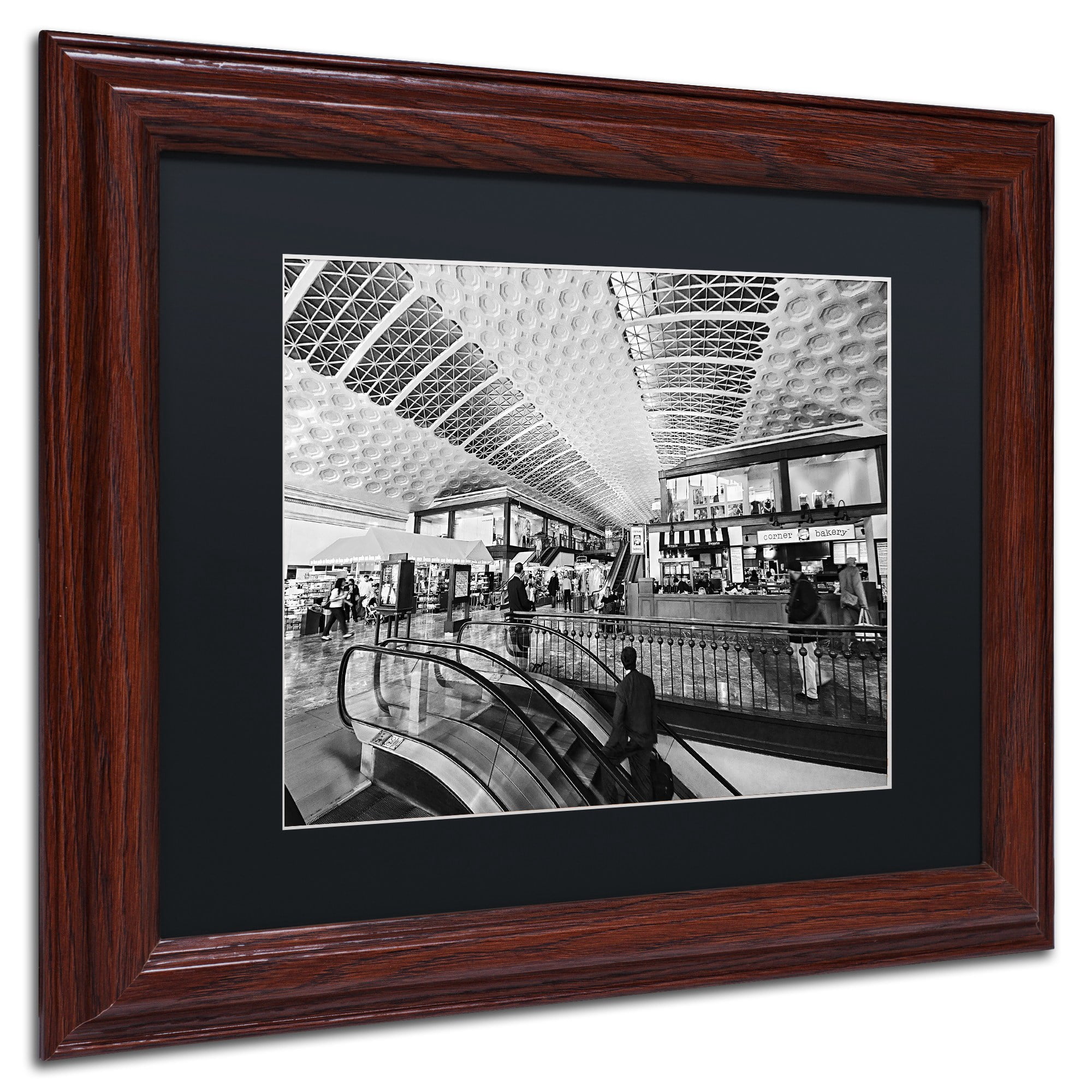 Trademark Fine Art "National Mall at Twilight" Canvas Art by Gregory O'Hanlon, Black Matte, Wood Frame