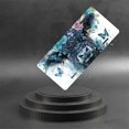 thumbnail image 6 of Black Cow with Blue Roses and Butterflies Front License Plate,Metal License Plate,Funny Standard Plates Personalized Novelty Decorative For Men/Women/Boys/Girls Car 6×12 Inch, 6 of 7