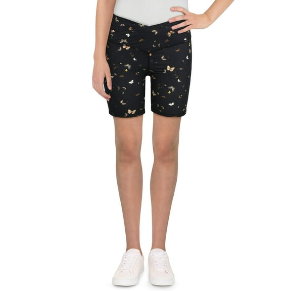 We Wore What Womens Knit Stretch Bike Shorts Black M