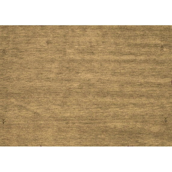 Ahgly Company Indoor Rectangle Abstract Brown Contemporary Area Rugs, 5' x 7'