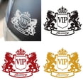 thumbnail image 1 of Walbest 1Pc Car Sticker - Double Lion Crown VIP Letter Motorcycle Auto Decoration Reflective Decal Sticker for Universal Car SUV, 1 of 6