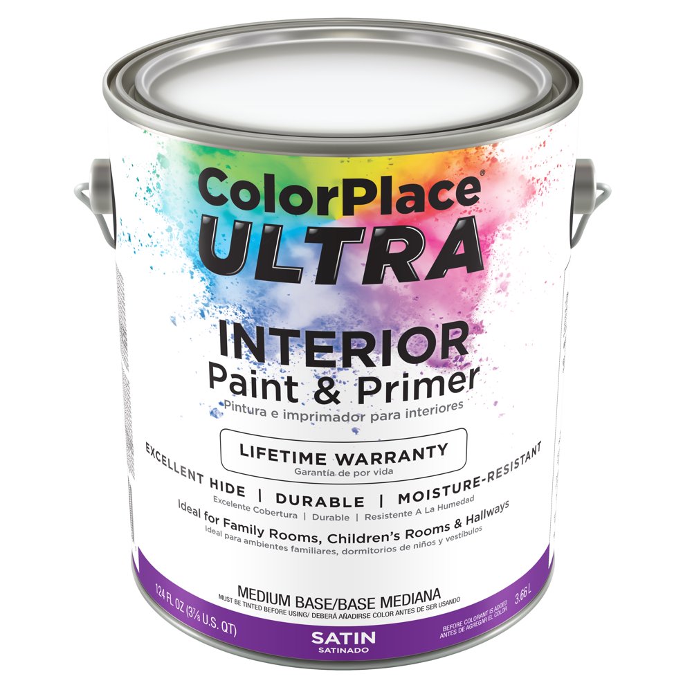 Color Place Ultra Satin Interior Paint & Primer Medium Base 1Gal