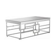 thumbnail image 3 of Geometric Frame Rectangular Coffee Table Chrome, 3 of 5