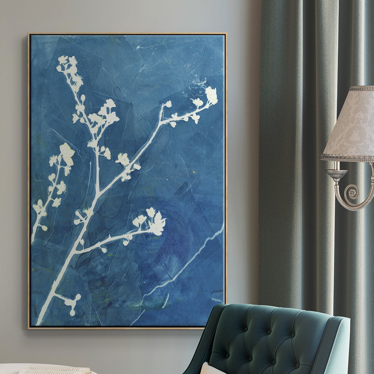 Believe Framed Premium Gallery Wrapped Canvas - Ready to Hang - 25 x 37 - Natural Wood Floating Frame