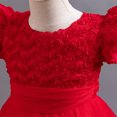 thumbnail image 6 of AJZIOJIRO Kids Toddler Flower Girls Wedding Tulle Dresses Baby Maxi High Low Gown Dance 3-12T Tulle Tutu Princess Dress, 6 of 9