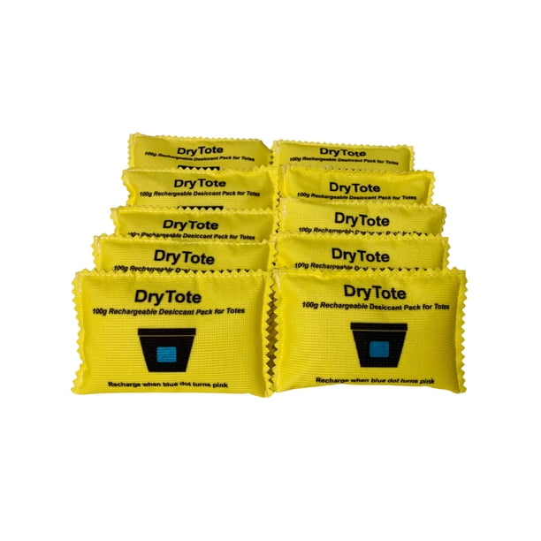 Paquete desecante DryTote recargable de 100 g x 10 para almacenamiento