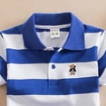 thumbnail image 4 of Gubotare Polo Boys Boys Short Sleeve Polo Button Closure Soft & Comfortable Fabric Size 11-12 (Blue,11-12 Years), 4 of 4