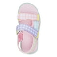 thumbnail image 2 of Wonder Nation Toddler Girl Gingham Trail Sandals, Sizes 7-12, 2 of 3