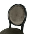 thumbnail image 6 of Noble House Max Indoor Contemporary Velvet Dining Chairs, Set of 4, Gray, 6 of 9