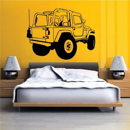 Jeep 4x4 4 x 4 Offroad Rock Climbing Vinyl Decal Car Window Stickers 03 - 36 Inches