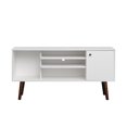 thumbnail image 4 of SESSLIFE TV Stand with Storage, 53" Entertainment Center with a Door, Wooden Media TV Console with Storage Cabinet for Living Room (White), 4 of 9
