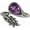 Leaf Spoon Ring, variant on Genuine Amethyst Spoon Rings for Women 925 Sterling Silver Real Amethyst Open Adjustment Ring Flower Leaf Vintage Jewelry for Her Wife Mom