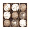 thumbnail image 2 of 9 Uds Adornos de Bolas de Navidad Macarena Colgantes para decoraciones de Navidad celebración boda San Valentín Estilo C, 2 of 8