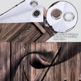 thumbnail image 4 of Rustic Wooden Barn Door Blackout Curtains Vintage Brown Wood Door Farmhouse Country Decor for Home Bedroom Living Room Grommet Window Drapes 2 Panels-52"W x 72"L (Pack of 2), 4 of 7