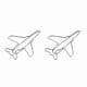 thumbnail image 5 of Clips de Papel ANGGREK en Forma de Avión Acero Inoxidable 10 Piezas, 5 of 8