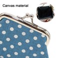 thumbnail image 3 of Mini monedero de lona con lunares, estilo étnico retro, para mujer con bolso pequeño. Tipo: estilo 3;, 3 of 5