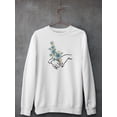 thumbnail image 3 of Hands And Flowers I. Sweatshirt Women -June Erica Vess Designs, Female x-Large, 3 of 4