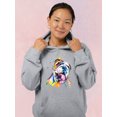 thumbnail image 2 of Pastell Colorful English Bulldog Hoodie Women -Weekday Best Designs, Female 5X-Large, 2 of 4