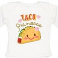 thumbnail image 4 of Inktastic Taco Princess- Cute Taco Boys or Girls Long Sleeve Baby Bodysuit, 4 of 5