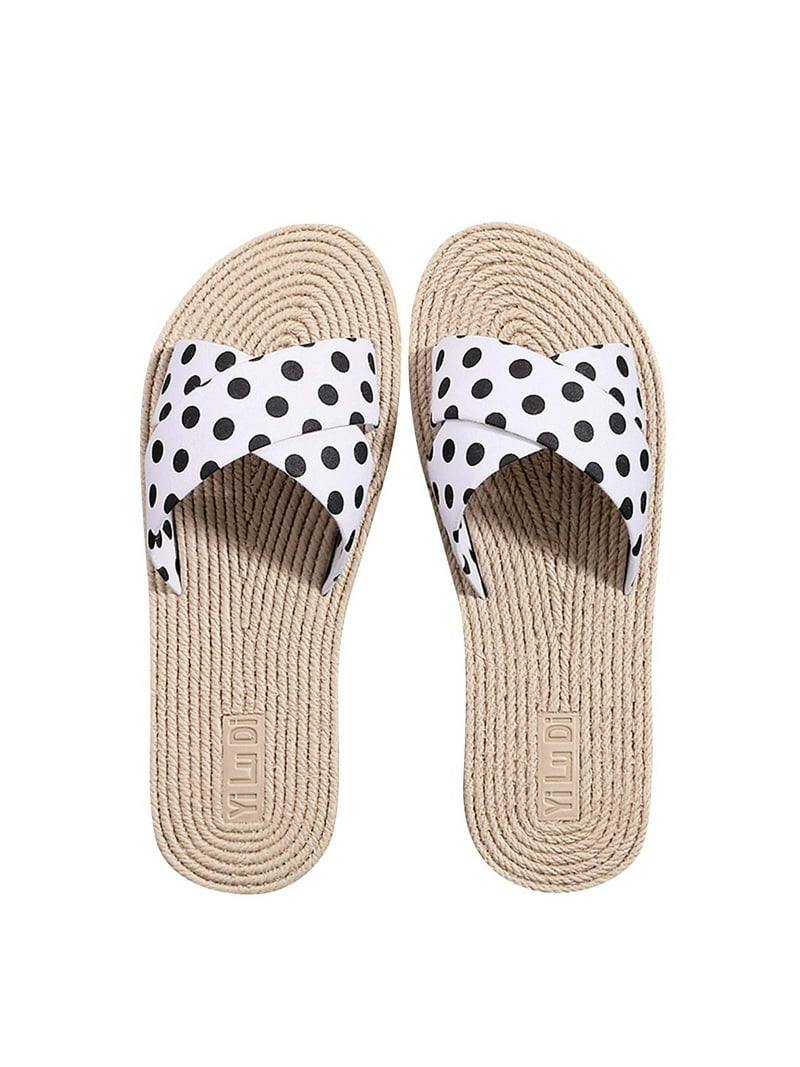 Honeeladyy Sales Online Summer Ladies Polka Dot Polka Dot Holiday Shoes - Walmart.com