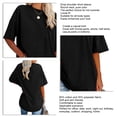 thumbnail image 3 of Camisa de verano para mujer, blusa holgada de manga corta para mujer, blusa holgada de manga corta para mujer, blusa de manga corta para mujer muy versátil, 3 of 4