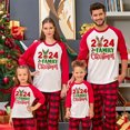 thumbnail image 1 of 2024 Camisetas de manga larga raglán con estampado de ciervos y Navidad para la familia, ropa navideña para el día festivo, 1 of 5