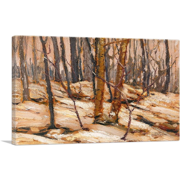 ARTCANVAS Winter Sunset Algonquin Park Canvas Art Print by Tom Thomson - Size: 40" x 26" (0.75" Deep)