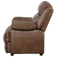 thumbnail image 4 of Ellen Accent Chair, Brown Faux Leather, Foam Cushions, Pillow Top Arms, 4 of 5