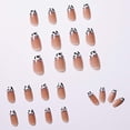 thumbnail image 2 of Prensa de ataúd en las uñas: uñas postizas largas, cubierta completa, color rosa, puntas de uñas postizas, diseño de estilo LOVE, uñas para mujeres y niñas, 24 unidades Adepaton HMHZ360-1, 2 of 5