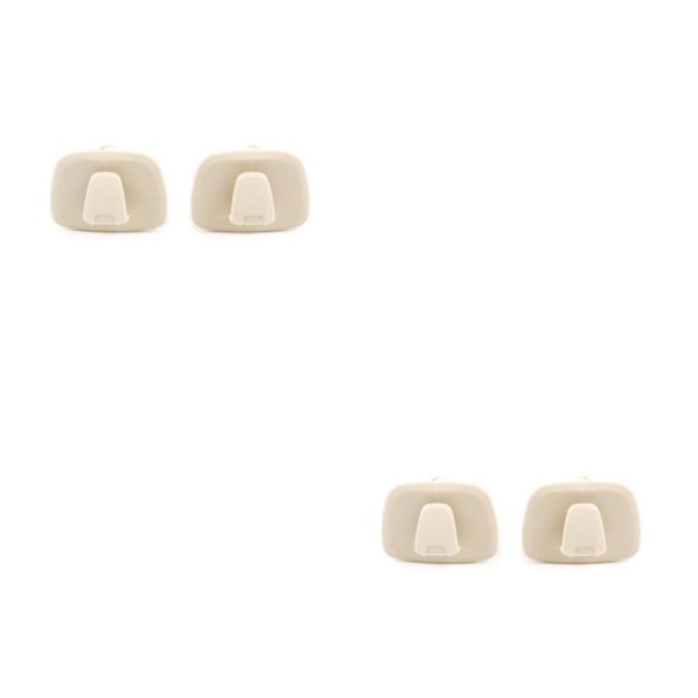 Kenally Los ganchos de techo interior de ABS multiusos despejan con facilidad y disfrutan de un coche limpio y ordenado, adiós al caos, Beige 2piezas