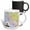 Multicolor, variant on 3drose, Image of Topographic Map of California with State Flag, 11oz Two-tone Yellow Mug