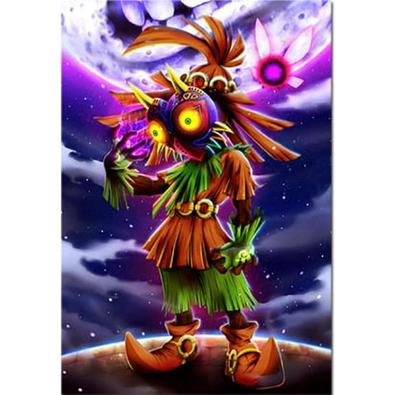 DIY 5D Diamond Painting Kit (For Adults) Diamond Painting "The Legend of Zelda" - Full Diamond Crystal Rhinestone Embroidery Craft Kit, Can Be Used as Gift, Wall Decoration