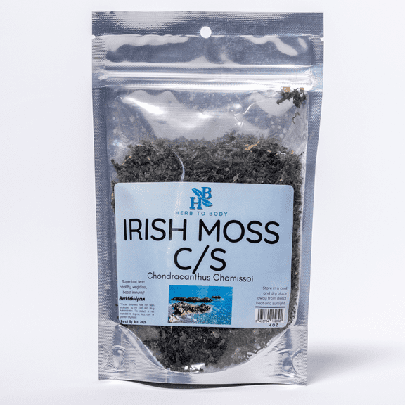 Herb To Body Irish Moss C/S (Cut & Sifted) | Chondracanthus Chamissoi | Wildcrafted | 4oz