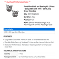 thumbnail image 2 of Front Wheel Hub and Bearing Kit 2 Piece - Compatible with 2005 - 2010 Jeep Grand Cherokee 2006 2007 2008 2009, 2 of 2