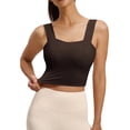 thumbnail image 2 of Antinious Ladies Sleeveless Short Sleeve Built In Bra Yoga Fitness Tank Tops, 2 of 5