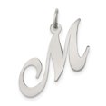 thumbnail image 1 of Pendentif Charme Collier Monogramme Initiale Lettre m en Argent Sterling 925, 1 of 6