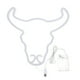 thumbnail image 3 of Letrero de neón con forma de cabeza de toro, lámpara LED de neón alimentada por USB o batería para decoración de pared., 3 of 8
