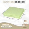 thumbnail image 4 of BPS 21x21 Inch Outdoor Chair Cushion Set of 2, Water Resistant Patio Furniture Cushions with Adjustable Straps & Removable Cover for Patio, Deck, or Garden, Green, 4 of 9
