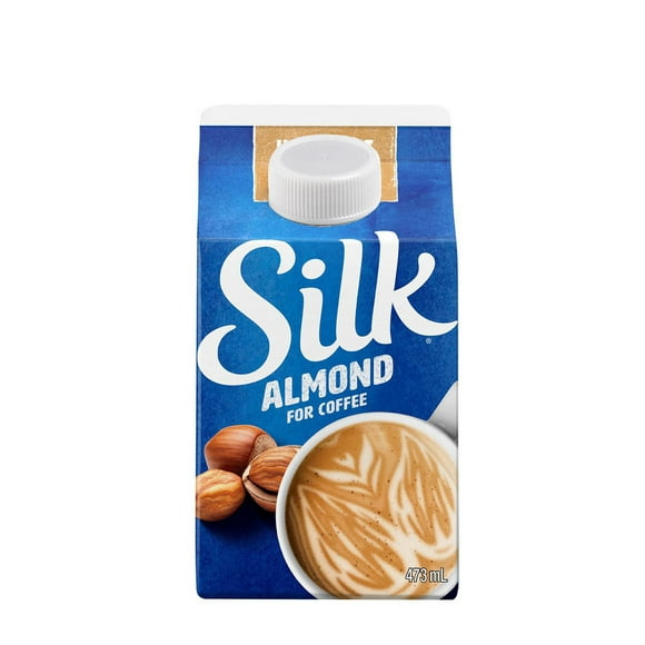 Silk Almond for coffee, Hazelnut Flavour, 473ml Plant Based Coffee Whitener