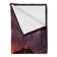 thumbnail image 2 of Arizona Soft Flannel Fleece Throw Blanket, Dramatic Sunset at North Scottsdale Canyon Canyon Valley Southwest Picture, Cozy Plush for Indoor and Outdoor Use, 50" x 70", Multicolor, by Ambesonne, 2 of 5