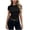 #New Black, variant on Womens Slim Fitted Tops Soft Crewneck Stretchy Short Sleeve T Shirt Summer Basic Tee
