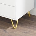 thumbnail image 5 of KULAGAGA Modern Nightstand Set of 2 White, Modern Side End Table with Drawer & Shelf for Living Room Bedroom, 5 of 7