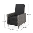 thumbnail image 3 of Fircrest Outdoor Wicker Recliners (Set of 2), Mixed Black and Dark Gray, 3 of 9