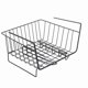 thumbnail image 2 of Under Shelf Basket Good Load Bearing Under Shelf Storage Iron Under Cabinet Shelf with Curved Hook, Black, 2 of 5