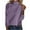 Purple, variant on Womens Turtleneck Sweater Long Sleeve Solid Color Knitted Pullover Warm Fall Winter Jumper Tops