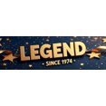 thumbnail image 4 of LUUFILx Legend Since 1974 Birthday Celebration Backdrop Gold Balloon Party Banner Festive Background Anniversary Retired Decorations Milestone Event Decor, 4 of 8