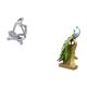 thumbnail image 5 of Figura de lector abstracto,Estatua de pensador abstracto,arte,manualidades,decoraciones,Figura de escritorio,Estante de estatua de pavo real para escritorio,decoración del hogar,Figura, 5 of 8