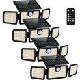 thumbnail image 1 of Luces solares para terraza MIHANI, paquete de 4 unidades, sensor de movimiento remoto, 1 of 8